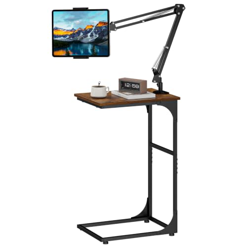 Floor Kindle Phone Tablet Stand with End Table for Overhead Bed,Counch - size: 15.7"D x 11.8"W x 54.9"H