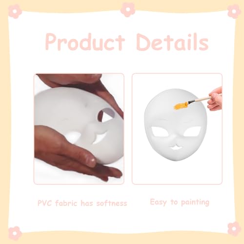 Blank DIY Therian Masks, Face Mask to Hand-Painting, Fursuit Head Base Furry Therian Mask, Costume Props for Cosplay - color: B-2