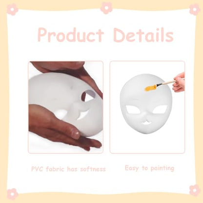Blank DIY Therian Masks, Face Mask to Hand-Painting, Fursuit Head Base Furry Therian Mask, Costume Props for Cosplay - color: B-2