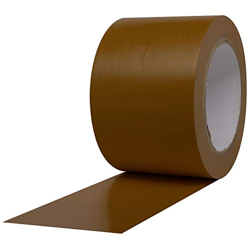 ProTapes Pro 50 Premium Vinyl Safety Marking and Dance Floor Splicing Tape, 6 mils Thick, 36 yds Length x 3" Width, Brown (Pack of 1) - color: Brown, size: 3" x 36 yds