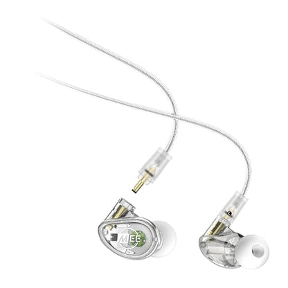 MEE audio Professional MX3 PRO Triple-Driver Hybrid Musician's in Ear Monitor Headphones with Enhanced Midrange and Warm Tonality, Noise Isolating Earphones with Detachable Cables, Transparent - color: Clear, size: MX3 PRO