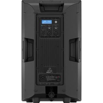 Behringer DR112DSP Active 1200W 12" PA Speaker System with DSP & 2-Ch Mixer, Bundle with Turnstile Audio Speaker Stand, XLR M to F Cable 25'