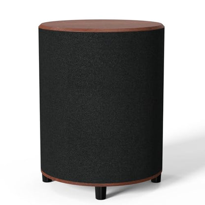 LITTOAK Powered Subwoofer, 6.5’’ Sub with DSP, Up to 100 Watts Home Theater Subwoofers, Down-Firing Subs, Class-D Amp, 40-250Hz, Auto On/Off, Low Pass dial, Phase Switch, Big Bass in Compact Design - color: Brown