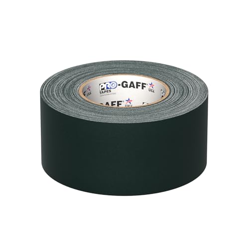 3" Pro Gaff Gaffers Tape 55 yards length green matte. Premium Heavy-Duty Gaffers Tape trusted by professional Gaffers. Made in the USA. Holds Tight, Easy to remove. (Pack of 16) - color: Green, size: 3 in x 1980 in