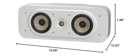 Polk Audio Signature Elite ES30 Center Channel Speaker, Elegant White - color: White, size: ES30