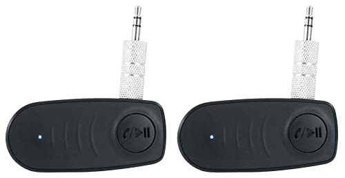 Audiosavings Bundle: (2) Mackie Thrash215 15" 1300W Powered Active DJ PA Speaker Thrash 215 Bundle with (1) Rockville BT-Link Pair of Aux to Bluetooth Adapters to Link 2 Speakers Together (3 Items)