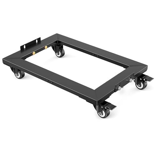 IMAYCC 1200LBS Furniture Dolly, Heavy Duty Furniture Movers with Wheels, Moving Dolly with Lifttable Baffles & Brakes, Reinforced Steel Frame & All-Terrain Wheels for Appliance Dolly - size: 1 Pack