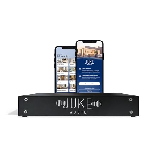 Juke-6 | 6 Zone Audio Amplifier | Wirelessly Controlled Multi-Room Audio System | Compatible with Airplay 2, Spotify Connect, Bluetooth, DLNA - size: 6-Zone