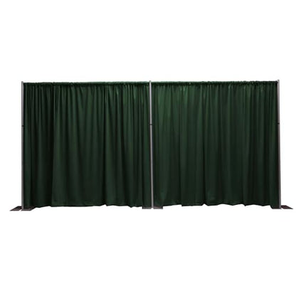 OnlineEEI Pipe & Drapes Portable Stand Kit, 8FT x 20FT Photo Backdrop Set with Portable Stand, Photography Background for Weddings, Birthday Parties, Business Events (Hunter) - color: Hunter