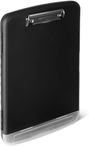 Amazon Basics High Capacity Nursing Clipboard with Storage and Pen Holder, 14.37 x 9.84 x 1.49 inches, Black (Pack of 12) - size: 14.37 x 9.84 x 1.49 inches (Pack of 12)