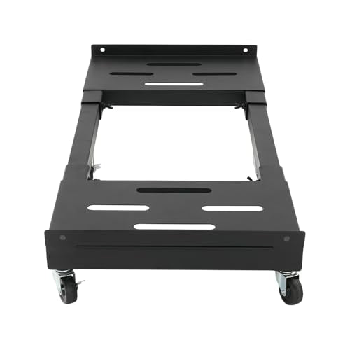 2000LBS Heavy Duty Moving Dolly with 6 Swivel Wheels, Expandable Furniture Dolly Cart Up to 43.7” Wide, Thicken Steel Frame Appliance Mover for Building Materials, Heavy Equipment, All Terrain Use