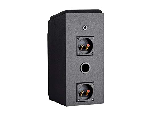 Monoprice Premium Immersive Satellite Speakers - Pair, 3 Inch Woofer, 3/4Inch Aluminum Dome, 100 Watt Input Power, Black
