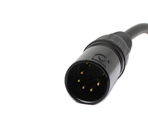 SinLoon DMX 512 Stage Light Cable XLR Male 5 Pin Male to XLR Female 3 Pin with Metal Connectors for Stage Lighting and DJ-1.6m