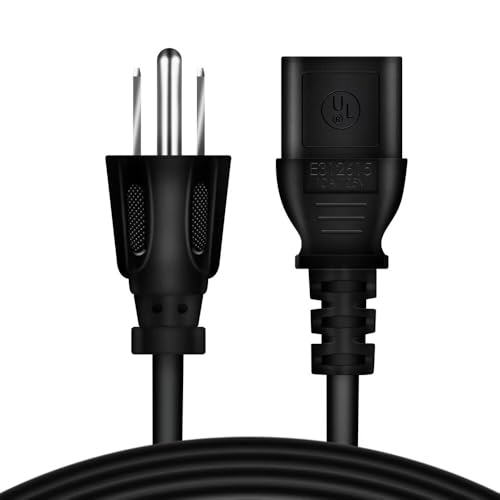 5ft/1.5m UL Listed AC in Power Cord Outlet Plug Lead Compatible with Chauvet DJ Intimidator Spot 150 LED DMX Moving Head Yoke Lighting Light Effect