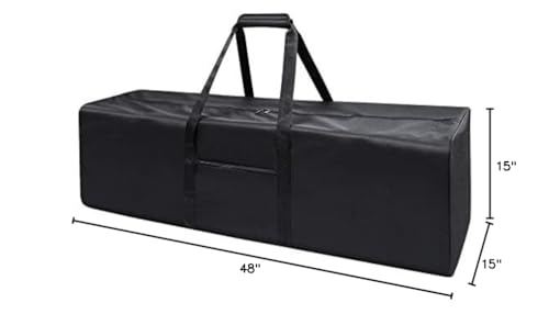 Urbanstand 48 Inch Travel Duffle Bag Extra Large Sport Equipment Duffel Bags with 2-way Lockable Zippers (Black) - color: Black, size: 48 Inch