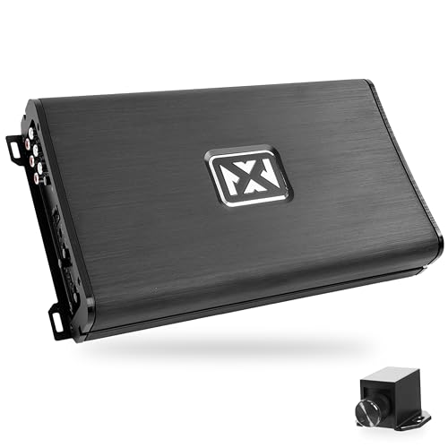NVX VAD10004 v2 Model 4-Channel Class D Amplifier 2000W Peak | 1000W RMS, 2/4-ohm Stable, High/Low Pass X-Over, for Car/Truck/Marine/UTV/Motorcycle (VAD10004v2) - style: 1000W 4-Channel