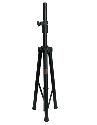 Mr. Dj SS300 Universal Heavy-Duty Pro Black Folding Tripod DJ PA Home On Stage Speaker Light Stand Adjustable 6.6' Height Stand, 3 Years Manufacturer Warranty