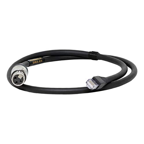 SIRS-E RJ45 to XLR DMX 케이블 0.9m(3피트) - DMX512 LED 조명, 컨트롤러 및 디코더용 3핀 XLR 암 - RJ45 수 어댑터 - Neutrik 커넥터, 미국 제조 - size: 3 PIN, style: 여성