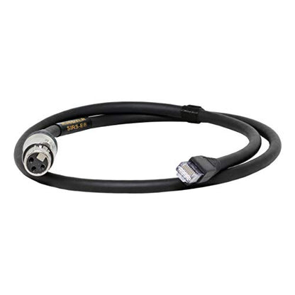 SIRS-E RJ45 to XLR DMX 케이블 0.9m(3피트) - DMX512 LED 조명, 컨트롤러 및 디코더용 3핀 XLR 암 - RJ45 수 어댑터 - Neutrik 커넥터, 미국 제조 - size: 3 PIN, style: 여성