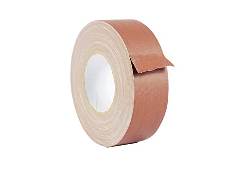 WOD GTC12 Brown Gaffer Tape Low Gloss Finish Film, 2 inch x 45 yards (Set of 24-Rolls) Residue Free, Non Reflective, Easy Tear, Cloth for Photography, Filming Backdrop, Production - color: Brown, size: 2" in. - Pack of 24