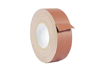 WOD GTC12 Brown Gaffer Tape Low Gloss Finish Film, 2 inch x 45 yards (Set of 24-Rolls) Residue Free, Non Reflective, Easy Tear, Cloth for Photography, Filming Backdrop, Production - color: Brown, size: 2" in. - Pack of 24