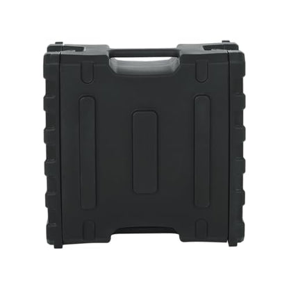 Gator Cases Pro Series 4U Rack Case, Standard 19" Depth (G-PRO-4U-19) | Made in the USA Molded Hard Shell Front & Rear Threaded Rack Rails Side Carry Handles - size: 4U Rack Space, style: Standard - 19" Deep