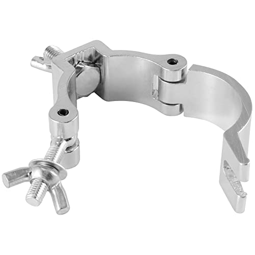 PINGEUI 12 Pack Stage Light Clamp, 2 Inch Aluminum Alloy Stage Lighting Clamp, Heavy Duty O Truss Clamp for DJ Lighting Par Lights Spot Lights, Fit for 48mm-52mm OD Pipe/Tube, Max Load 485 lbs