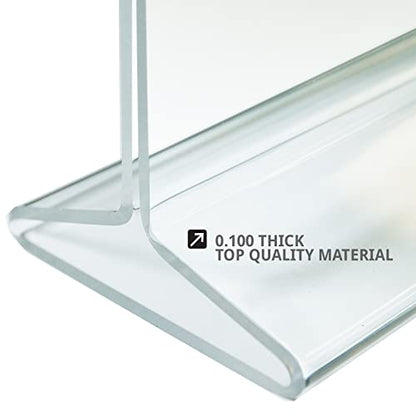 Azar 142715 8-1/2-Inch W by 11-Inch H Top-Load Acrylic Sign Holder, 10-Piece Set - size: 8.5 in W x 11in H Vertical