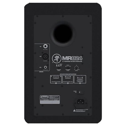Mackie MR824 -Channel Studio Monitor | Audio production and mixing with 8 inch woofer, 85W power and XLR, TRS and RCA inputs - size: 8-inch, style: Monitor Speaker