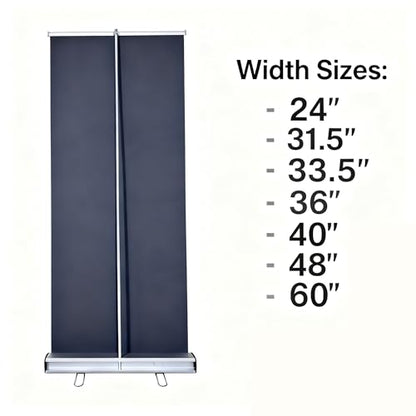 Heavy Duty Retractable Banner Stand 36"x72"--90" 1 UNITS with Padded Canvas Bag (STAND ONLY) for Business Promotion Advertising, Stores, Trade Show, Birthday，Wedding and other Events Displays (36")