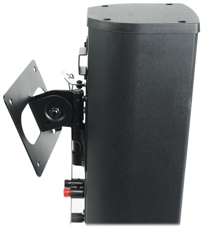 Rockville WET ARRAY 5 Black 70V 60W Commercial Wall Mount Swivel Column Speaker, 2-Way Line Array Design, IP55 Waterproof, Indoor/Outdoor Use for Restaurants, Churches, Auditoriums | Adjustable Tap 60W, 30W, 15W, 7.5W, IP55, 2-Way, (4) 3" Mids + Tweeter,