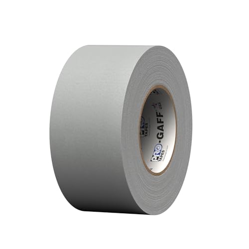 3" Pro Gaff Gaffers Tape 55 yards length gray matte. Premium Heavy-Duty Gaffers Tape trusted by professional Gaffers. Made in the USA. Holds Tight, Easy to remove. (Pack of 16) - color: Grey, size: 3 in x 1980 in