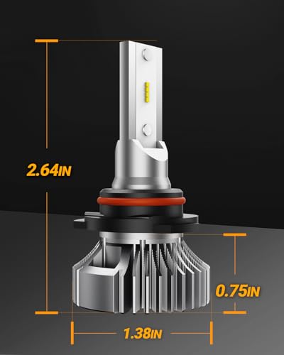 SEALIGHT 9006 Fog Light Bulbs, 400% Brightness 9006 HB4 Fog Lights LED Bulb, 6000K White 9006 Fog Lights for Car, 50,000 HRS Lifespan Replacement Fog Light Bulbs, IP68 Waterproof, Pack of 2 - color: White, size: 9006