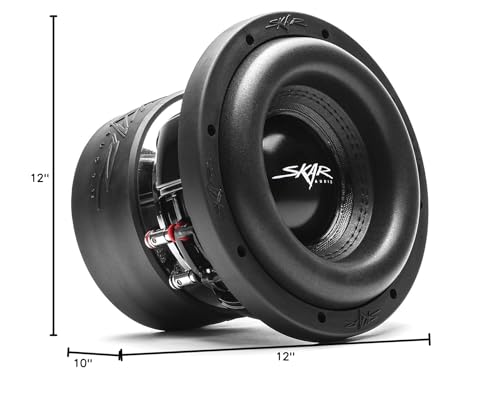 Skar Audio ZVX-8 D4 8" 900 Watt Dual 4 Ohm SPL Car Subwoofer - size: 8" - Dual 4 Ohm