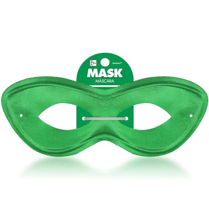 Green Super Hero Fabric Eye Mask - 2.87" x 8.25" - Durable, Comfortable & Perfect Fit - Ideal for Parties, Cosplay & More - color: Green