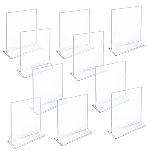 Azar 142715 8-1/2-Inch W by 11-Inch H Top-Load Acrylic Sign Holder, 10-Piece Set - size: 8.5 in W x 11in H Vertical