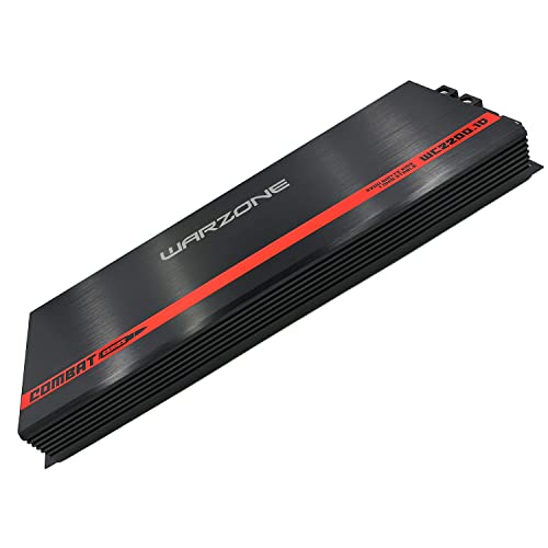 Warzone Series Car Amplifiers - True RMS Power Class D Amps, 1/2/4 Ohm Stable, Multi-Channel and Monoblock Options, Remote Sub Control (2200W / Monoblock) - size: 2200W / Monoblock