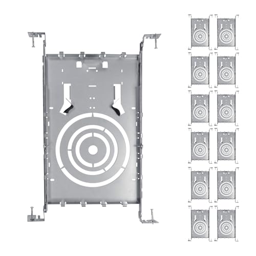 New Construction Mounting Plate 3-4-6" Round Wafer Rough in Plate 12Pcs - color: Extensible, size: 12PCS