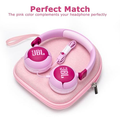 Ginsco Case Compatible with JBL Tune 510BT/520BT/500BT, Compatiblewith Sony WH-CH520/510, Compatible with JBL Junior 320, Ultra-Slim Hard Shell Headphone Case for On Ear Headphones (Pink) - color: Pink