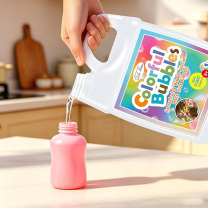 Lulu Home 2 Packs Bubble Concentrated Solution, White Bottle | 1 L/ 33.8 OZ, for Kids Bubble Machine, Giant Bubble Wand, Bubble Blower Toys, Birthday Party Favors - color: White