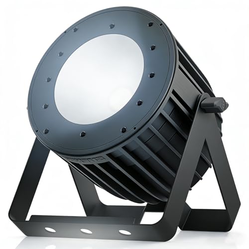 SHEHDS LED COB 200W Par Lights, Cool White and Warm White Stage Wash Lights | 69° Beam Angle, DMX&Sound Actived Control, Aluminum Alloy Shell, Uplights for Disco DJ Church Wedding Concert Show
