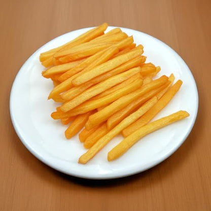 Realistic Fake French Fries (10-Pack) - Faux Food Props for Dollhouse Miniatures, Photography, Crafts, and Displays