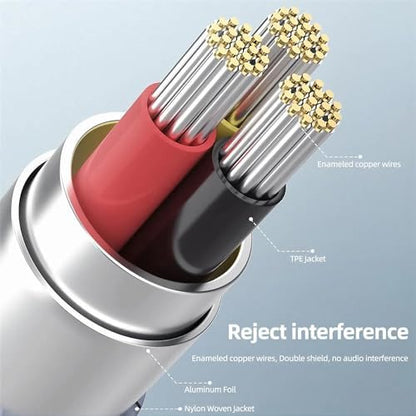 1/8 Stereo to Dual 1/4 Mono Cable - 6ft, 3.5mm to Dual 1/4 Inch TRS Splitter - color: 3.5mm to 2x6.35mm Audio Cable, size: 6 feet
