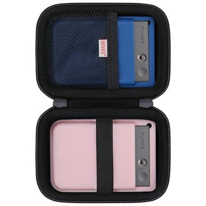 BOVKE Carrying Case for PLAUD Note AI Voice Recorder and Magnetic Protective Case, PLAUD Note Digital Audio Recorder Storage Bag Holder with Extra Space for Charging Cables, Magnetic Ring, Black