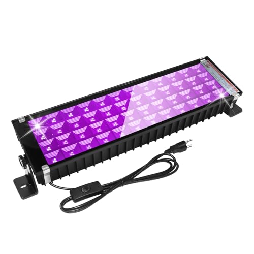 1 Pack 120W LED Black Light, Upgraded Blacklight, Black Lights for Neon Glow Party, Fluorescent Poster,Birthday,with 9.8ft Cord+Plug+Switch,IP66 Waterproof