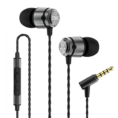 SoundMAGIC E50C Wired Earbuds, with Mic, in-Ear Monitor, 3.5mm, Gunmetal - color: Gunmetal