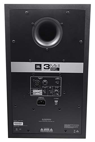 JBL Professional 308P MkII 8-Inch, 2-Way, Powered, Active Monitor Speaker for Near Field Music Production, Studio Monitor, Desktop Computer, Hi-Fi Audio. Sold individually, Black - style: 308P single