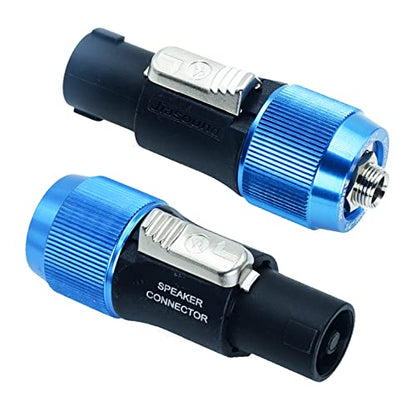 Arklove Speakon to 1/4 Adapter na4ljx Connector Upgraded 1/4" inch ts Jack Female to NL4FC Male Converter are for Converting Cable to NL4FC Plug for pa dj Speaker/Amplifier/Mixer(Adapter - 2PCS) - color: Adapter - 2PCS