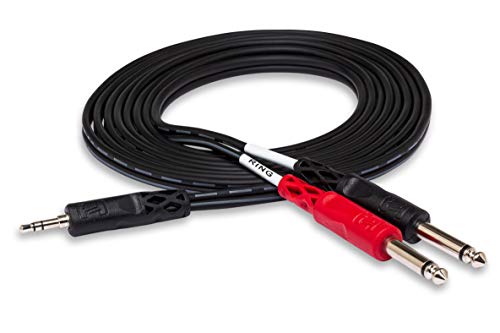 ART DualZDirect Dual Professional Passive Direct Box & Hosa CMP-153 3.5 mm TRS to Dual 1/4" TS Stereo Breakout Cable, 3 Feet