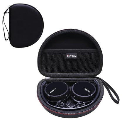 LTGEM Case Compatible with Sony MDR-ZX110 / MDRZX110AP / MDRZX110NC / MDR-ZX310AP ZX Series Wired On-Ear Headphones, Black(Case Only) - color: Black